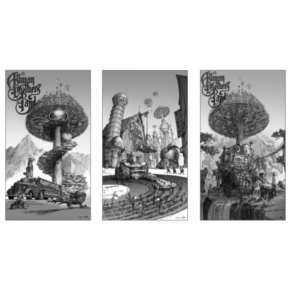 Story of the Peach Series (Triptych Concept Art)